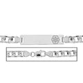 Sterling Silver Men's Curb Link Medical ID Bracelet