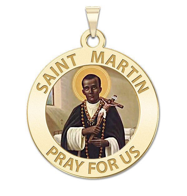 Saint Martin De Porres Religious Medal Color