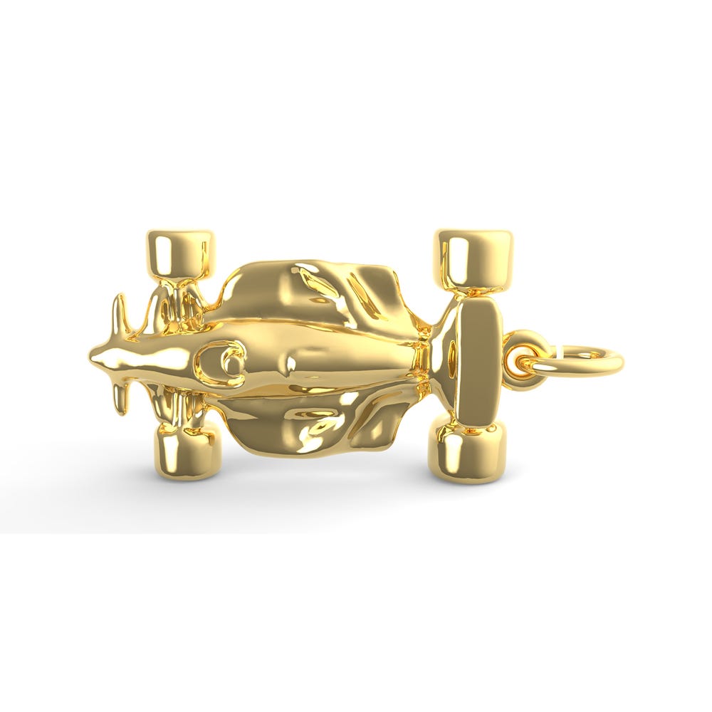 Open Para File Open Wheel Race Car Charm(6434) | PicturesOnGold.com