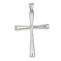 Solid Flared Cross Pendant