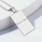 Engravable Rectangle Pendant or Charm