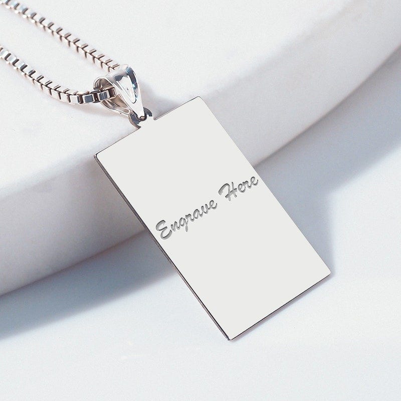 Engravable Rectangle Pendant or Charm