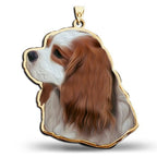 Cavalier King Charles Spaniel Dog Portrait Charm or Pendant