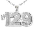 Number Charm or Pendant with 3 Digits
