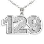 Number Charm or Pendant with 3 Digits
