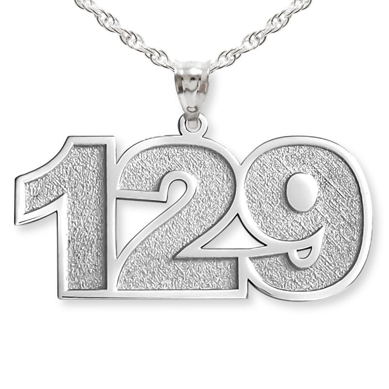 Number Charm or Pendant with 3 Digits