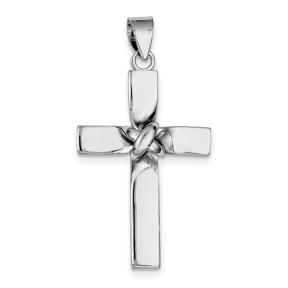 Rhodium-Plated Latin Cross Pendant