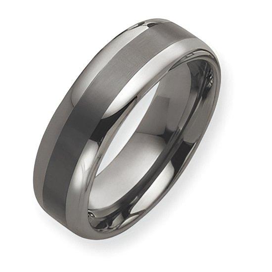 Tungsten Approx. 0.31 Inch Brushed and Polished Wedding Band