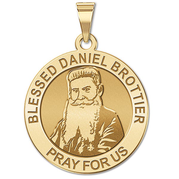 Blessed Daniel Brottier Round Religious Medal