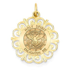 Round Filigree Holy Spirit Medal