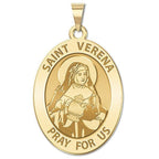 Saint Verena - Oval Religious Medal