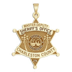 Personalized Charleston South Carolina Sheriff Badge with Rank and Number