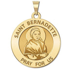 Saint Bernadette (Portrait) Round Religious Medal