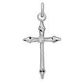 Sterling Silver Crucifix Pendant With Cubic Zirconia