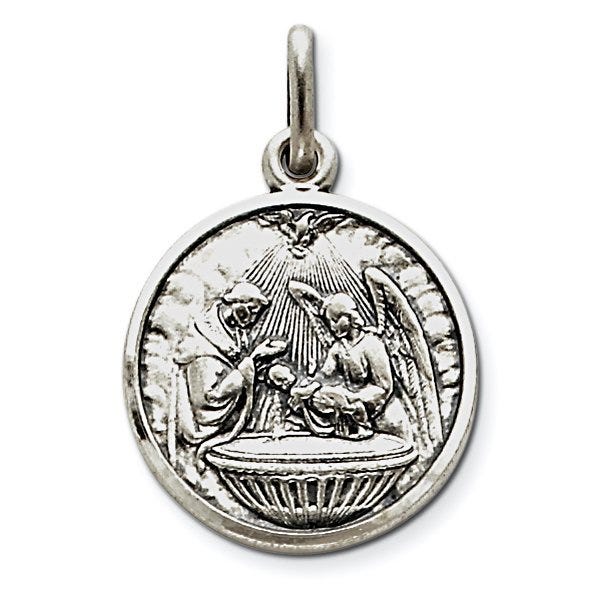 Baptism Round Charm