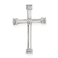 14K White Gold Diamond Chain Slide