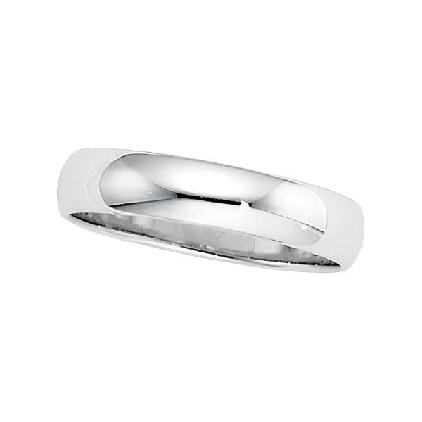 Platinum Approx. 0.16 Inch Half-Round Wedding Band