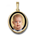 Onyx Oval with Bezel Frame
