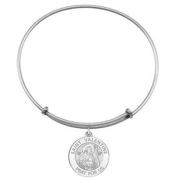 Expandable Bracelet with Saint Valentine Charm