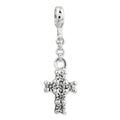 Cubic Zirconia Cross Dangle Enhancer