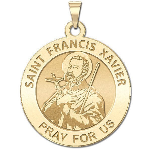 Saint Francis Xavier Round Religious Medal