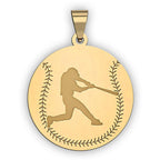 Baseball w/ Batter Silhouette Medal