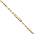 Custom Engraved 14K Gold Children's Anchor Link ID Bracelet