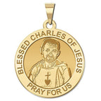 Blessed Charles of Jesus Round Religious Medal
