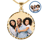 Approx. 1.50 Inch Large Round Photo Pendant