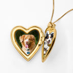 14K Gold Filled Small Heart Photo Locket