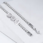 Custom CZ Initial Tennis Bracelet