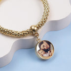 Photo Round Charm Bracelet