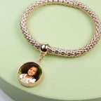 Photo Round Charm Bracelet