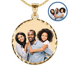 Approx. 1.50 Inch Large Round Photo Pendant