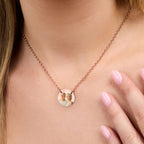 Round Photo Engraved Necklace