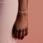 Custom CZ Initial Tennis Bracelet