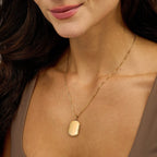 14K Gold Filled Dog Tag Photo Locket