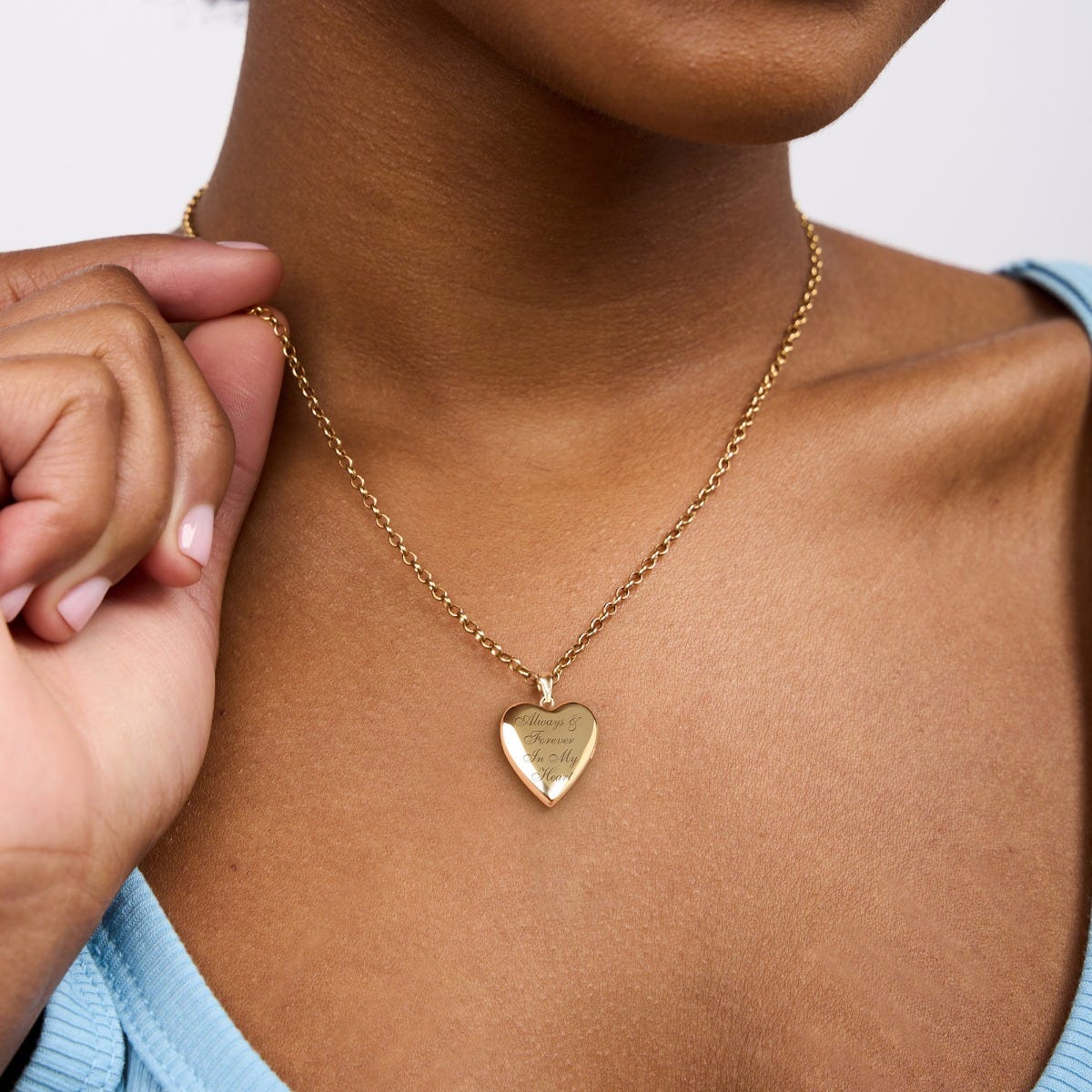 Interlocking Hearts Photo Locket