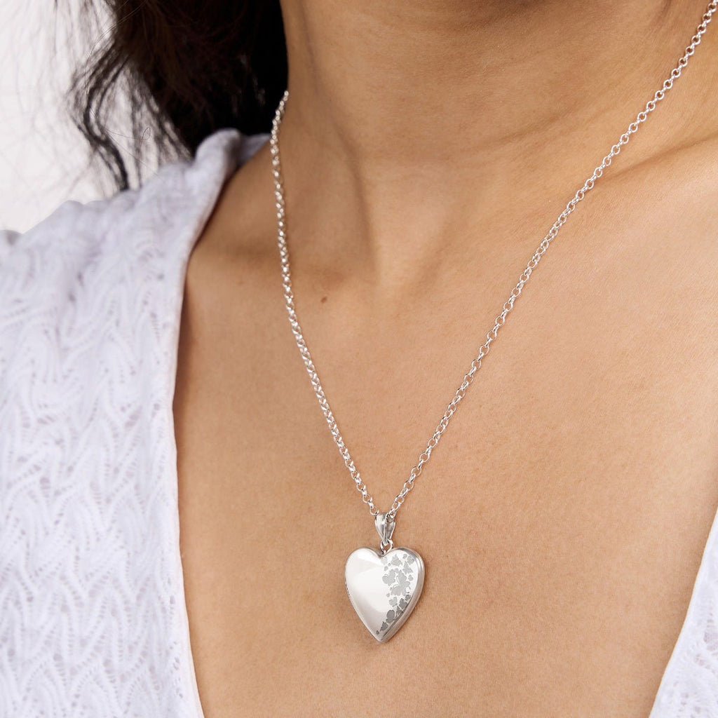 Butterfly Heart Photo Locket