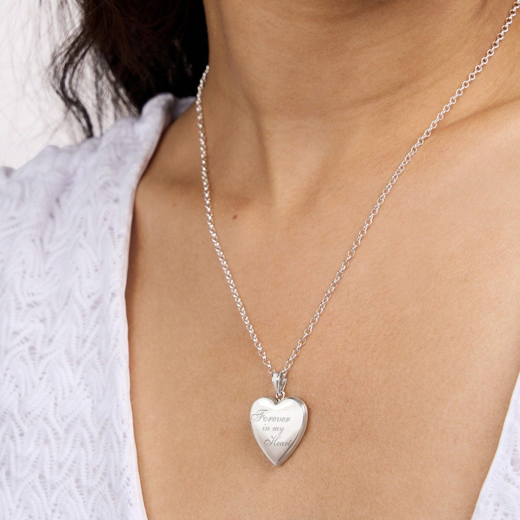 Forever & Always Heart Photo Locket