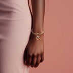 Round Photo Charm Stretch Bracelet