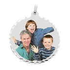 Approx. 1.50 Inch Large Round Photo Pendant