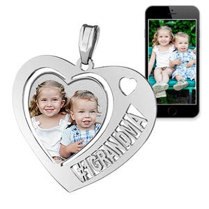 Heart with # 1 Grandma Cut Out