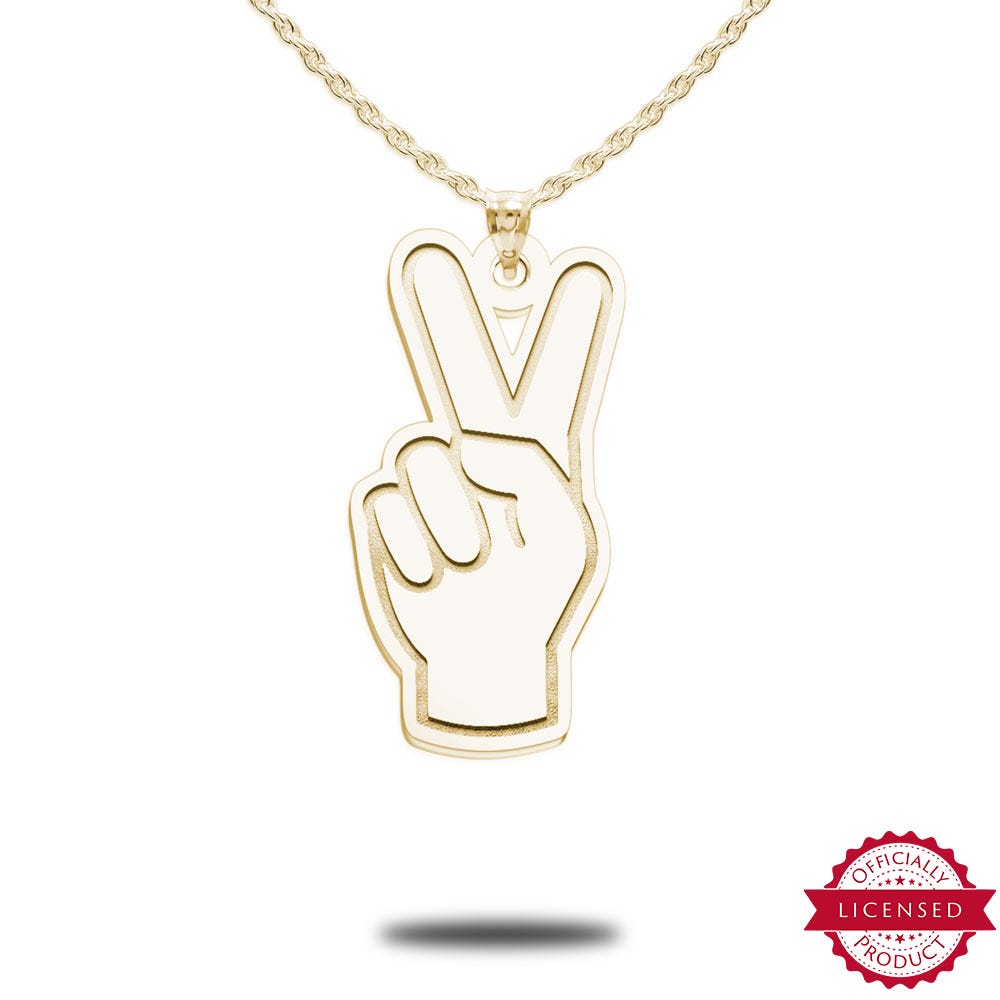 Usc Fight On Fingers Necklace