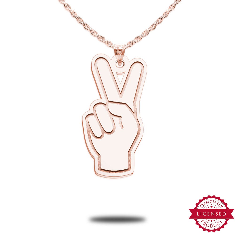 Usc Fight On Fingers Necklace