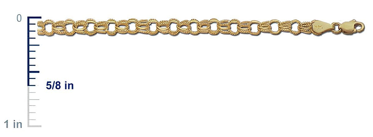14K Yellow Gold Charm Bracelet
