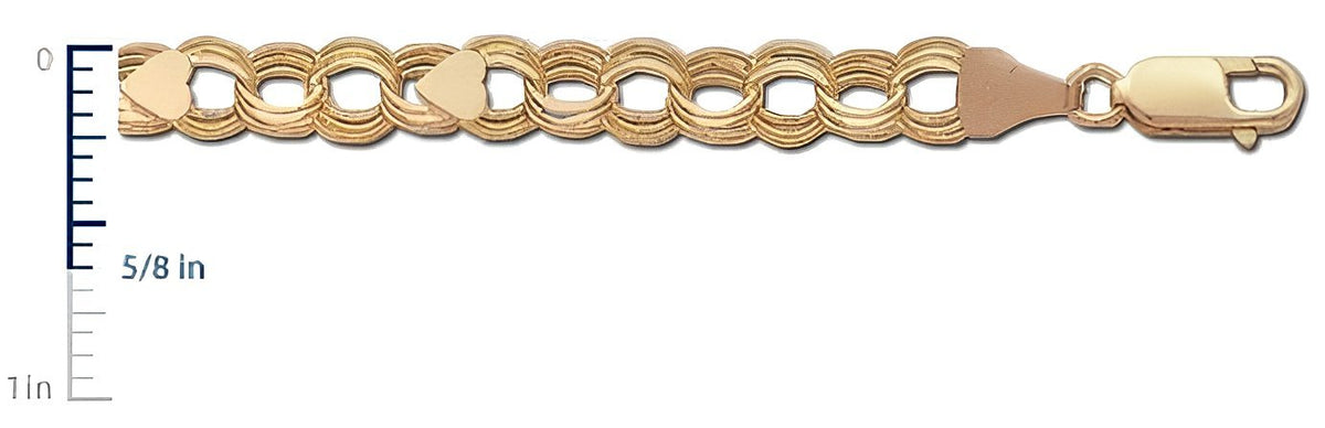 14K Yellow Gold Charm Bracelet