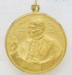 14K Gold Pope John Paul Ii Religious Medal
