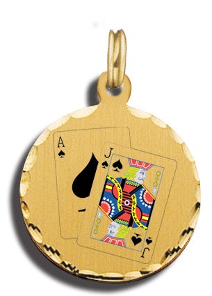 Black Jack Charm