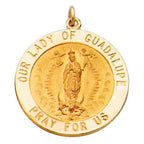 Gold Our Lady of Guadalupe Medal